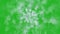 Blowing white snow green screen motion graphics