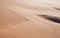 The blowing wind creates patterns in the sand at Coral pink sand dunes State park Utah