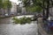 Blown down tree in the canal after a heavy storm