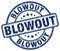 blowout blue stamp