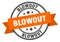 blowout label