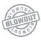 Blowout rubber stamp