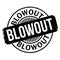 Blowout rubber stamp