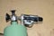 Blowtorch, general view. Blowtorch a with a green tank