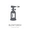 blowtorch icon. Trendy blowtorch logo concept on white background from Construction collection
