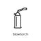 blowtorch icon. Trendy modern flat linear vector blowtorch icon