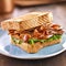 BLT bacon lettuce tomato sandwich