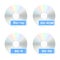 Blu-ray disk icons.