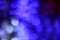 Blue abstract bokeh cycle lighting vivid colorful background, blue glitter bokeh blurred background