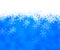 Blue Abstract Snow Background