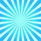 Blue abstract sunburst background. Vector illustration.