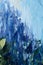 Blue abstract theme - modern impressionism impasto fine art