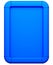 Blue advertising lightbox isolated