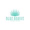 Blue agave. Tequila logo