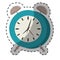 blue alarms clock icon image