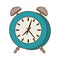 blue alarms clock icon image