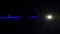 Blue anamorphic lens light flare leak transition overlay