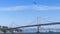 Blue Angels fly over the Bay Bridge, San Francisco, CA October 10, 2019 Fleet Week SF