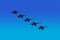 Blue Angels Flying in Unison