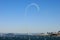 Blue Angels Making a Loop Above San Francisco