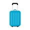 Blue Animated Travel Suitcase Bag Icon Clipart Vector Illustration