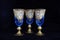 Blue Antique Wine Goblets