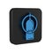 Blue Aqualung icon isolated on transparent background. Oxygen tank for diver. Diving equipment. Extreme sport. Sport
