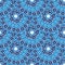 Blue arabic seamless pattern