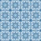 Blue arabic tiles pattern