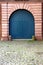 Blue arched door