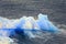 Blue Arctic icebergs