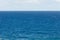 Blue Atlantic Ocean background at sunny day