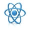 Blue atom icon