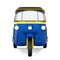 Blue Auto Rickshaw Isolated