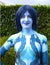 Blue Avatar Female cosplay. MCM COMIC CON. London