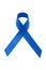 A blue awareness ribbon