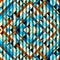 Blue aztecs pattern