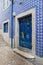 Blue azulejo tiles of Lisbon, Portugal