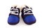 Blue baby feet sneaker shoes