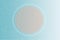 Blue background. Pastel color. Gradient pale blue, white, salmon. Paint splashes. Circle in the middle. Poster, advertising, for