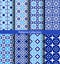 Blue backgrounds floral patterns