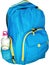 Blue Backpack with Water Bottle Pocket - Isolated