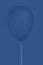 A blue ballon on blue background