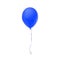 Blue balloon icon on white background