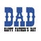 Blue bandana dad fathers day