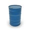 Blue barrels on a white background