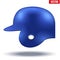 Blue baseball helmet