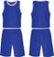 Blue basketball set