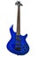 Blue bass guitar