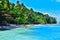 Blue beach in Samal, Philippines